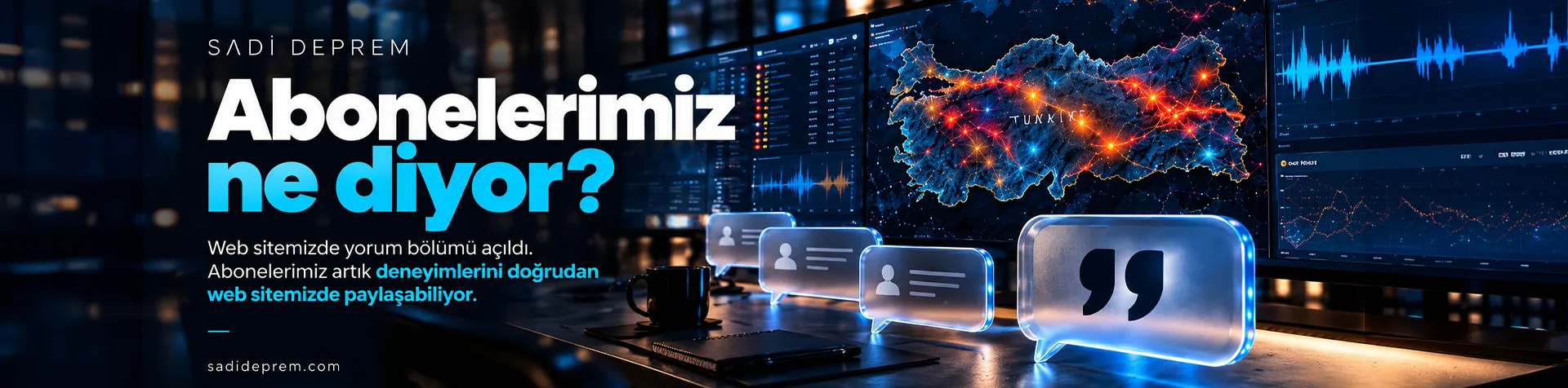 Abonelerimiz ne diyor? Web sitemizde yorum bölümü açıldı. Abonelerimiz artık deneyimlerini doğrudan web sitemizde paylaşabiliyor.