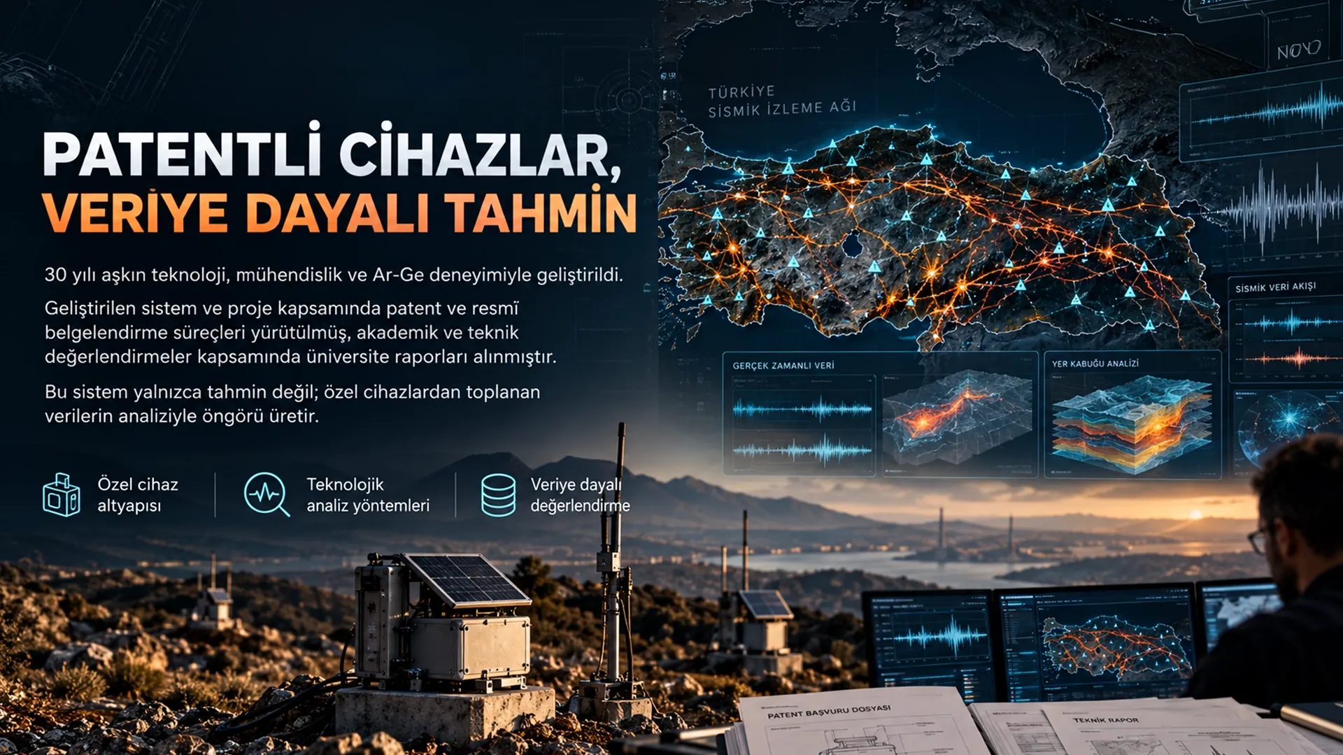Patentli cihazlar, veriye dayalı tahmin: 30 yılı aşkın teknoloji, mühendislik ve Ar-Ge deneyimiyle geliştirildi.